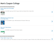 Tablet Screenshot of momscouponcollege.blogspot.com