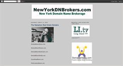 Desktop Screenshot of newyorkdomainbrokers.blogspot.com