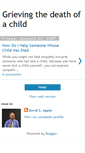 Mobile Screenshot of grievinglossofachild.blogspot.com