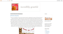 Desktop Screenshot of incrediblygrateful.blogspot.com