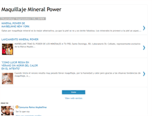 Tablet Screenshot of maquillajemineralpower.blogspot.com