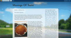 Desktop Screenshot of musingsoftaste.blogspot.com