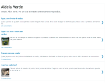 Tablet Screenshot of aldeiaverde.blogspot.com