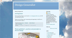 Desktop Screenshot of designgeneralist.blogspot.com