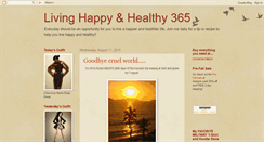 Desktop Screenshot of livinghappyhealthy365.blogspot.com