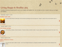 Tablet Screenshot of livinghappyhealthy365.blogspot.com