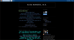 Desktop Screenshot of elisaburgessmd.blogspot.com