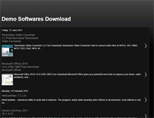 Tablet Screenshot of demosoftwaresdownload.blogspot.com