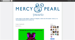 Desktop Screenshot of mercyandpearl.blogspot.com
