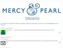 Tablet Screenshot of mercyandpearl.blogspot.com