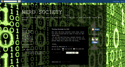 Desktop Screenshot of nerdsociety.blogspot.com