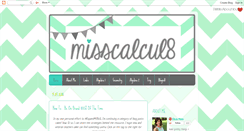 Desktop Screenshot of misscalculate.blogspot.com