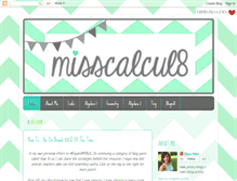 Tablet Screenshot of misscalculate.blogspot.com