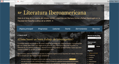 Desktop Screenshot of literaturaiberoamericanaunam.blogspot.com