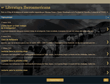 Tablet Screenshot of literaturaiberoamericanaunam.blogspot.com