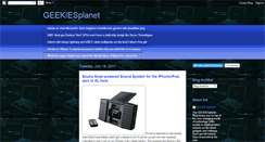 Desktop Screenshot of geekiesplanet.blogspot.com