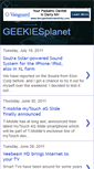 Mobile Screenshot of geekiesplanet.blogspot.com