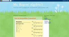 Desktop Screenshot of bhs-alg1-rogers.blogspot.com