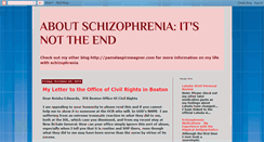 Desktop Screenshot of aboutschizophrenia.blogspot.com