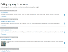 Tablet Screenshot of eatingmywaytosuccess.blogspot.com