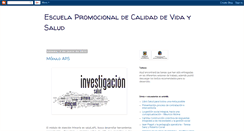 Desktop Screenshot of escueladecalidadevidaysalud.blogspot.com