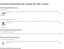 Tablet Screenshot of escueladecalidadevidaysalud.blogspot.com