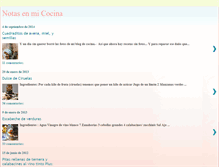 Tablet Screenshot of notasenmicocina.blogspot.com