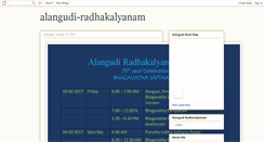 Desktop Screenshot of alangudi-radhakalyanam.blogspot.com