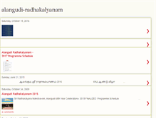 Tablet Screenshot of alangudi-radhakalyanam.blogspot.com