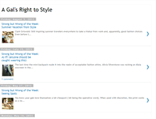 Tablet Screenshot of galsright2style.blogspot.com