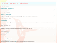 Tablet Screenshot of lamourlecoeuretlebonheur.blogspot.com