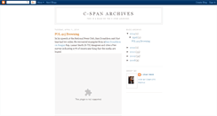 Desktop Screenshot of c-spanarchives.blogspot.com