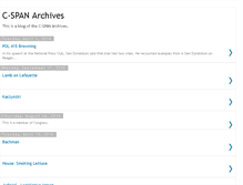 Tablet Screenshot of c-spanarchives.blogspot.com