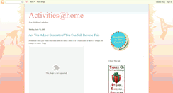 Desktop Screenshot of activities-at-home.blogspot.com