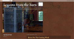 Desktop Screenshot of lifelessonsfromthebarn.blogspot.com