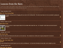 Tablet Screenshot of lifelessonsfromthebarn.blogspot.com