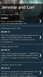 Mobile Screenshot of jeremieandcori.blogspot.com