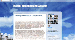 Desktop Screenshot of mentalmanagement.blogspot.com