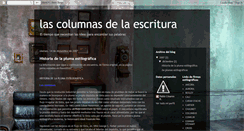 Desktop Screenshot of columnasdelaescritura.blogspot.com