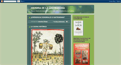 Desktop Screenshot of gastronomiaehistoria.blogspot.com
