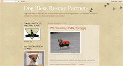 Desktop Screenshot of dogblessrescuepartners.blogspot.com