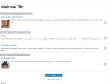 Tablet Screenshot of madronatile.blogspot.com
