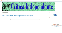 Desktop Screenshot of criticaindependente.blogspot.com