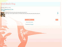 Tablet Screenshot of hotelsdetails52.blogspot.com