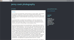 Desktop Screenshot of jennycookphotography.blogspot.com