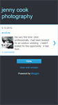 Mobile Screenshot of jennycookphotography.blogspot.com