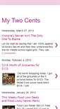 Mobile Screenshot of mytwocents-meliss.blogspot.com