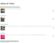Tablet Screenshot of ideiasdetricot.blogspot.com