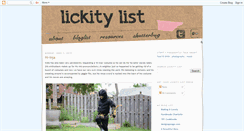 Desktop Screenshot of lickitylist.blogspot.com