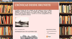 Desktop Screenshot of cronicasdesdebrunete.blogspot.com